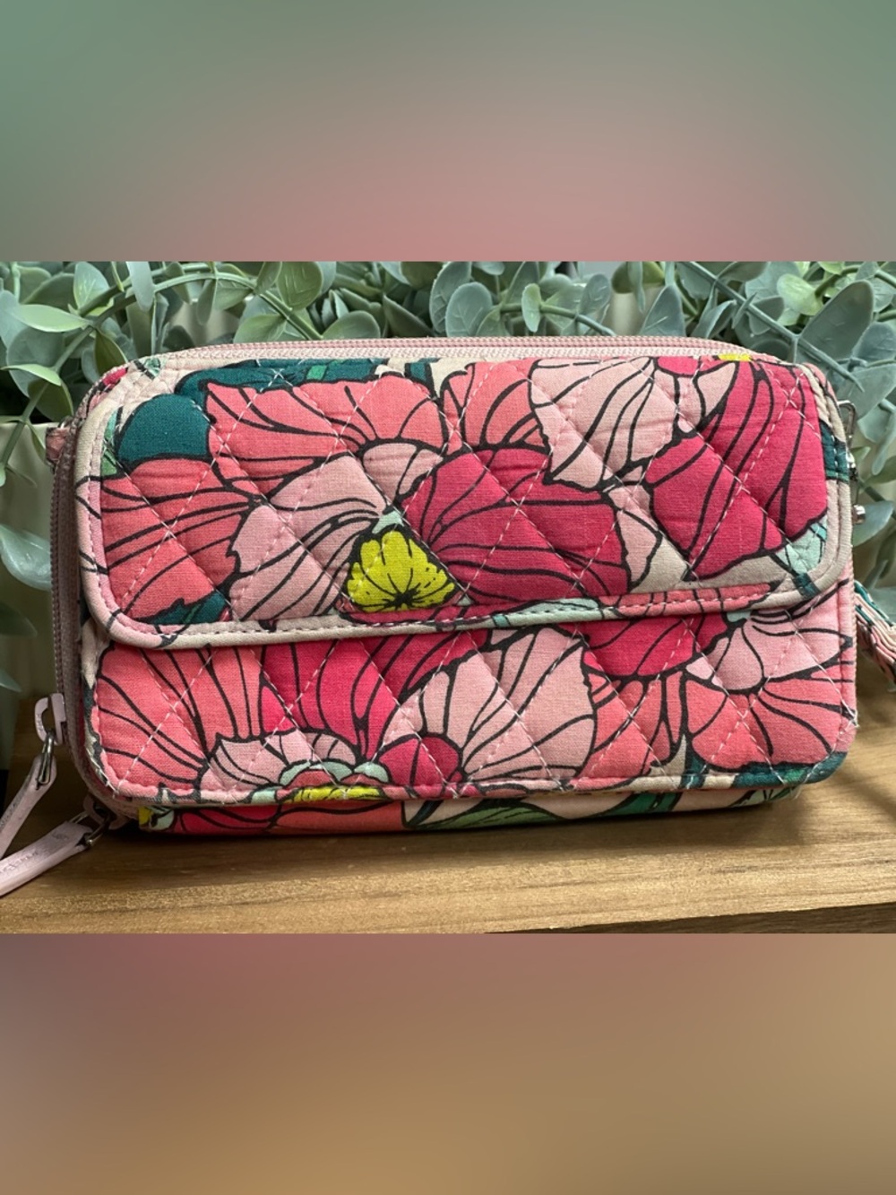 Vera Bradley Floral Quilted Pink Women's Wallet